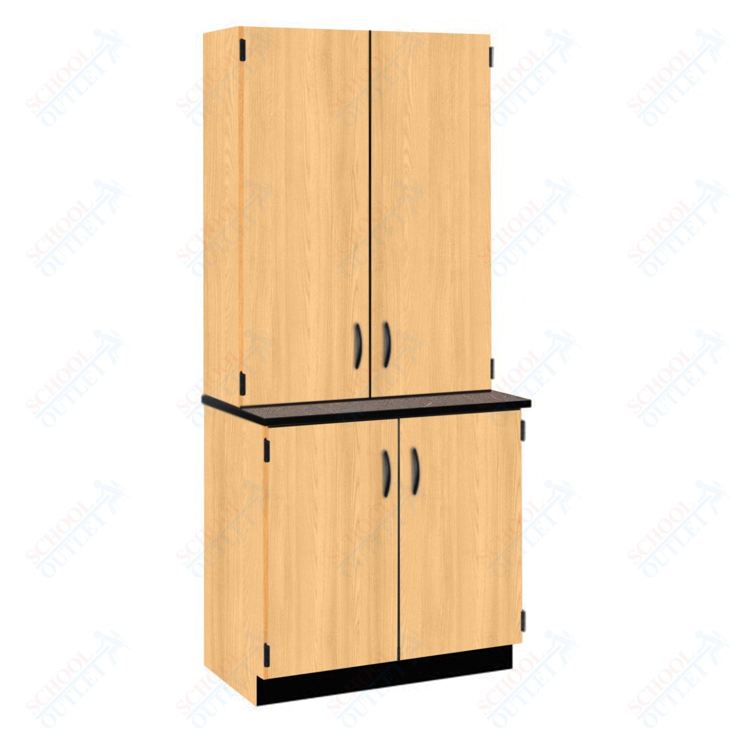 Chemical Resistant Laminate Top Door/Shelf Hutch with Lock and Base Molding (84202 K84 21)