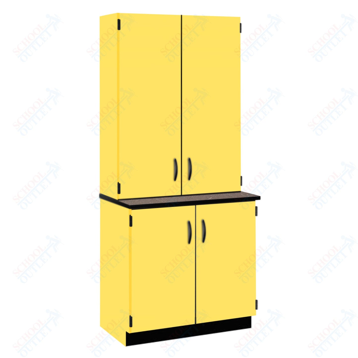 Chemical Resistant Laminate Top Door/Shelf Hutch with Lock and Base Molding (84202 K84 21)