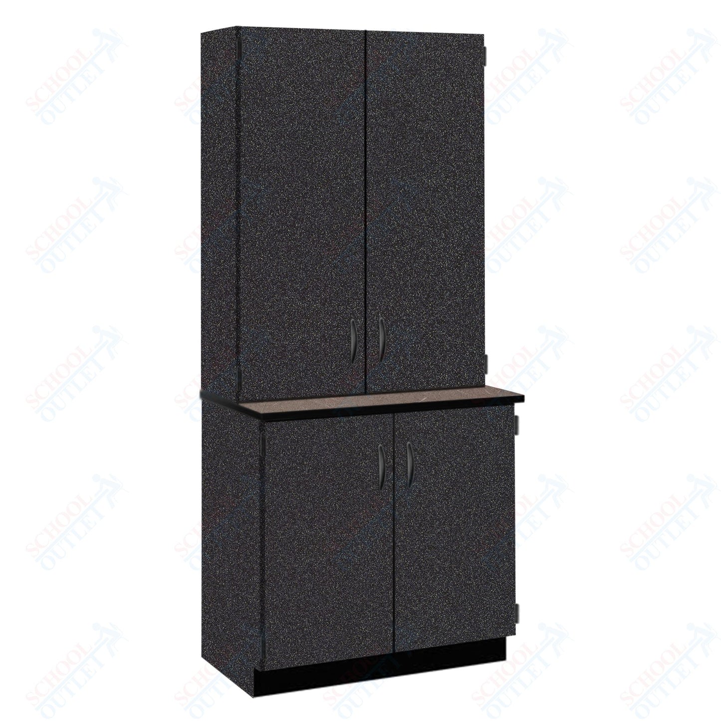 Chemical Resistant Laminate Top Door/Shelf Hutch with Lock and Base Molding (84202 K84 21)