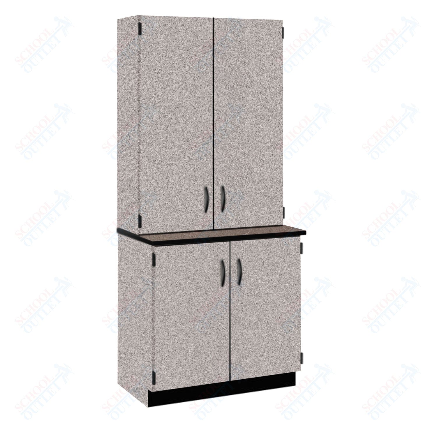 Chemical Resistant Laminate Top Door/Shelf Hutch with Lock and Base Molding (84202 K84 21)