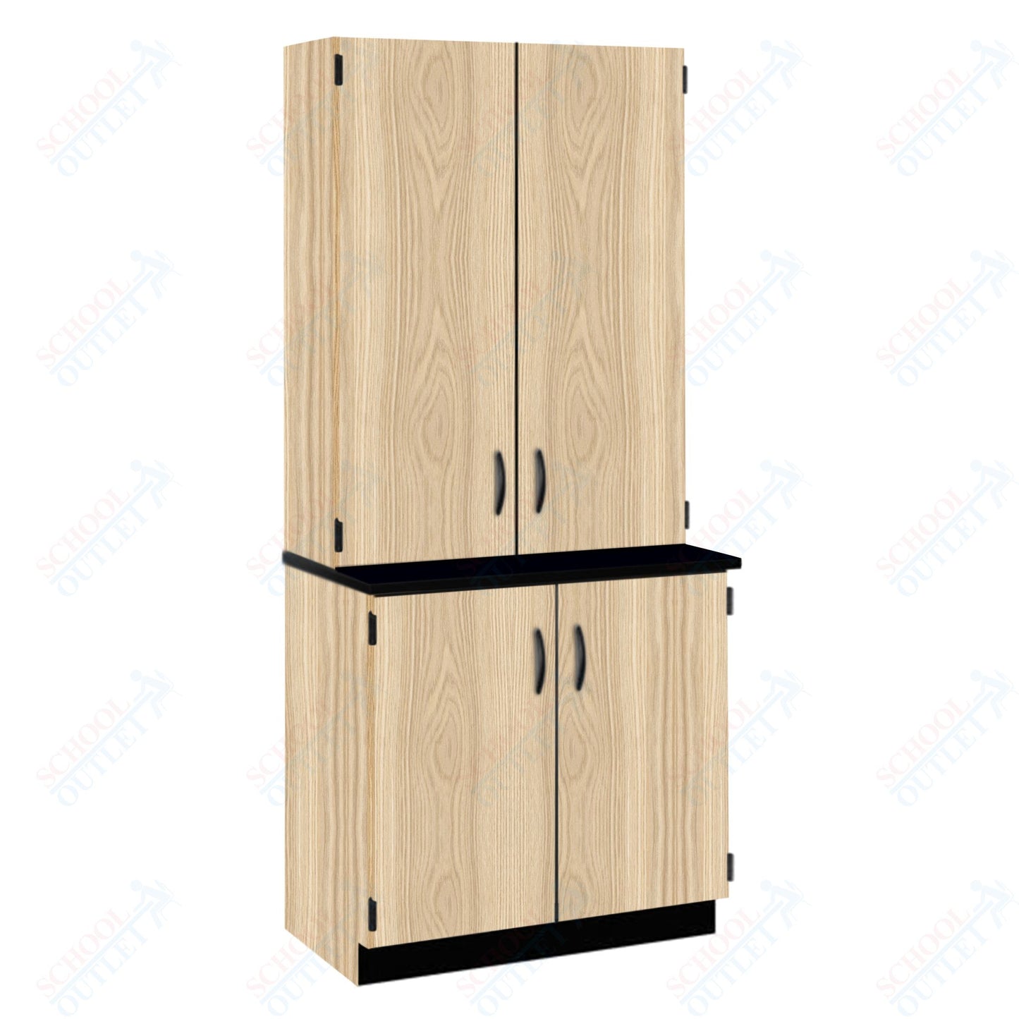 Chemical Resistant Laminate Top Door/Shelf Hutch with Lock and Base Molding (84202 K84 21)