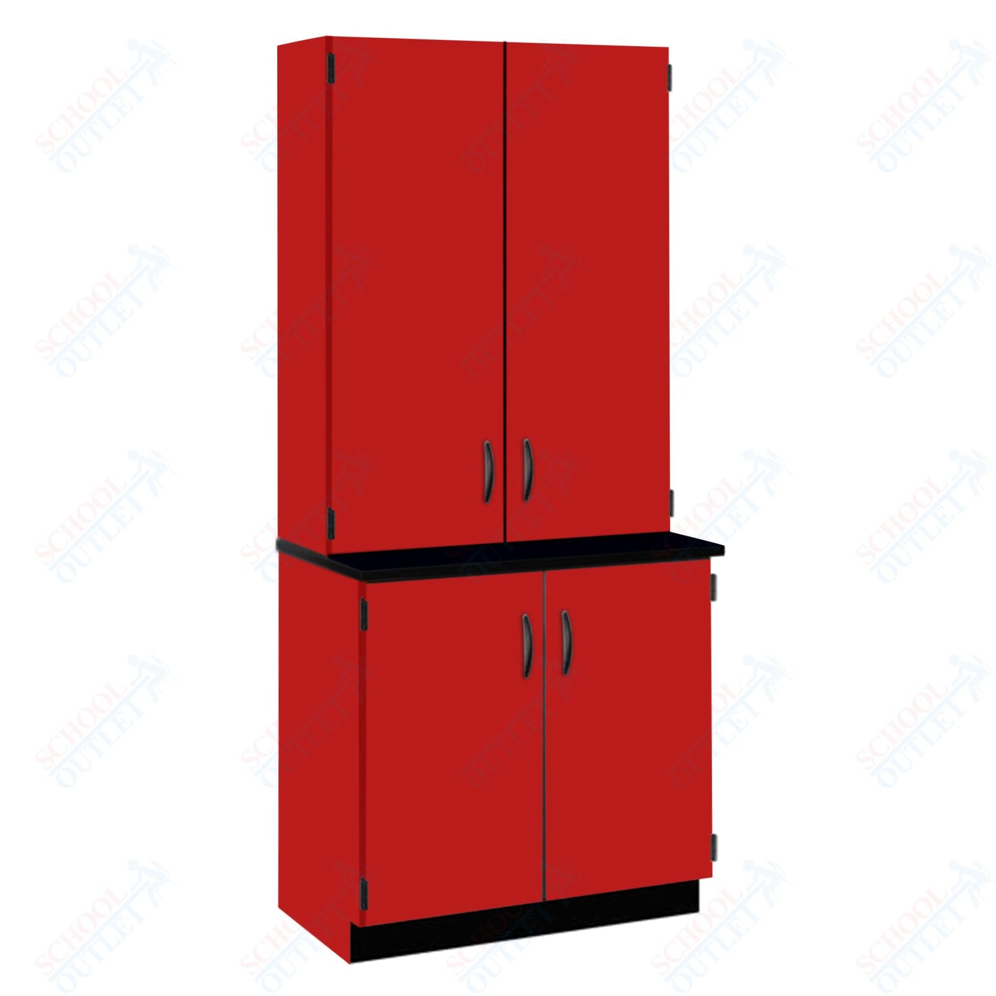 Chemical Resistant Laminate Top Door/Shelf Hutch with Lock and Base Molding (84202 K84 21)