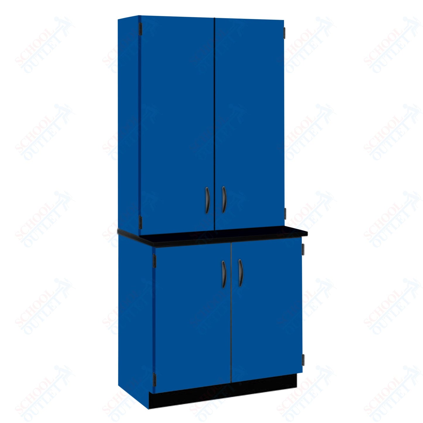 Chemical Resistant Laminate Top Door/Shelf Hutch with Lock and Base Molding (84202 K84 21)