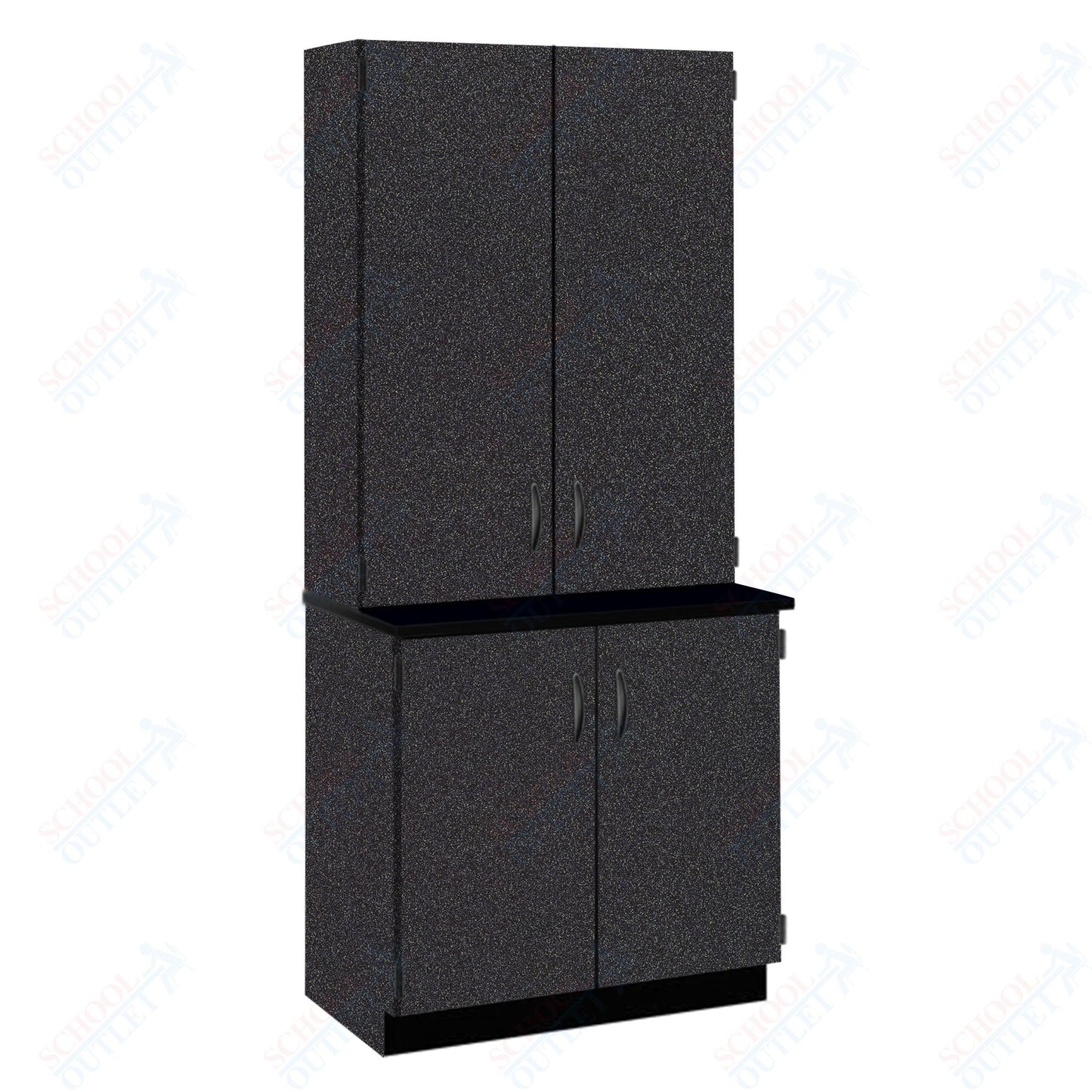 Chemical Resistant Laminate Top Door/Shelf Hutch with Lock and Base Molding (84202 K84 21)