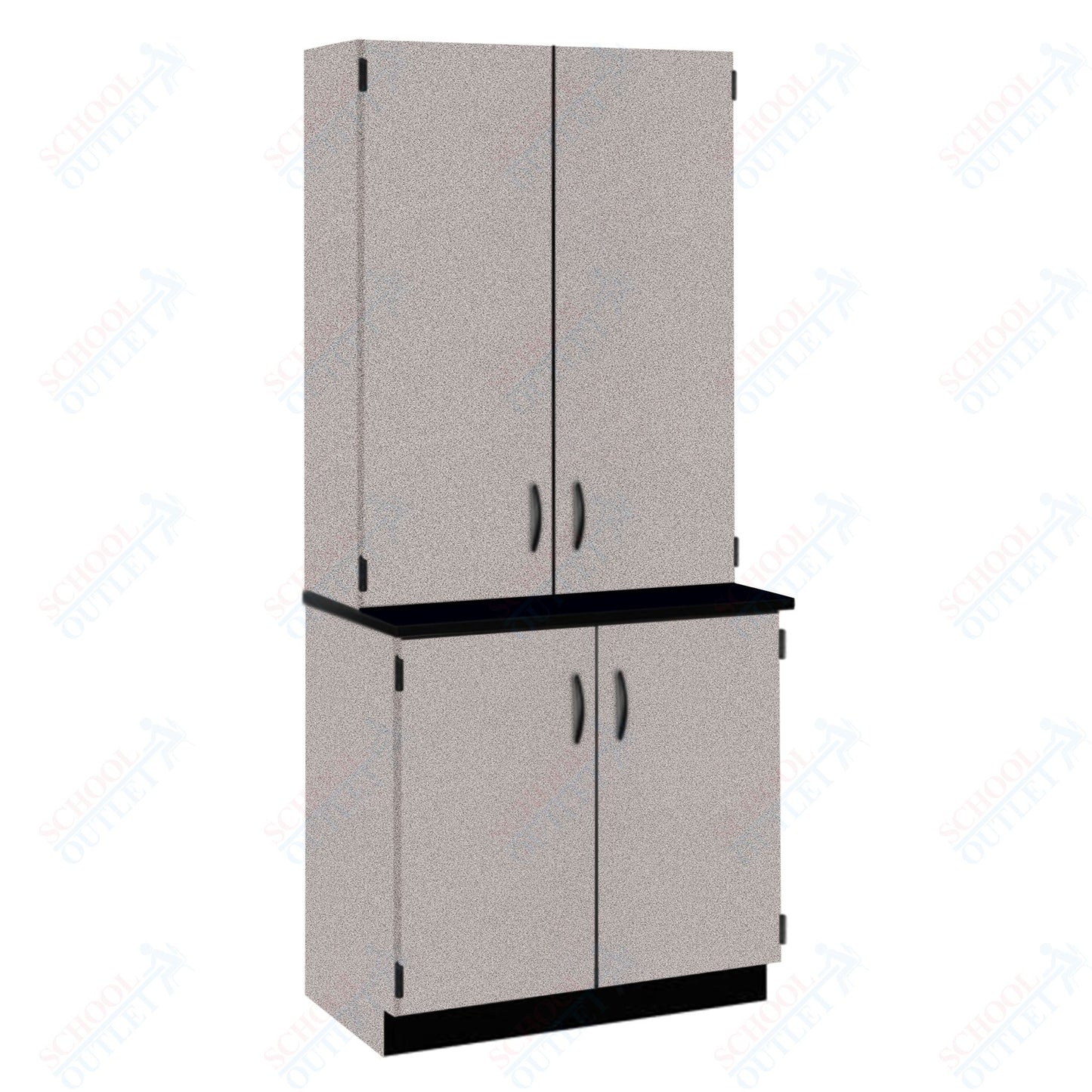 Chemical Resistant Laminate Top Door/Shelf Hutch with Lock and Base Molding (84202 K84 21)