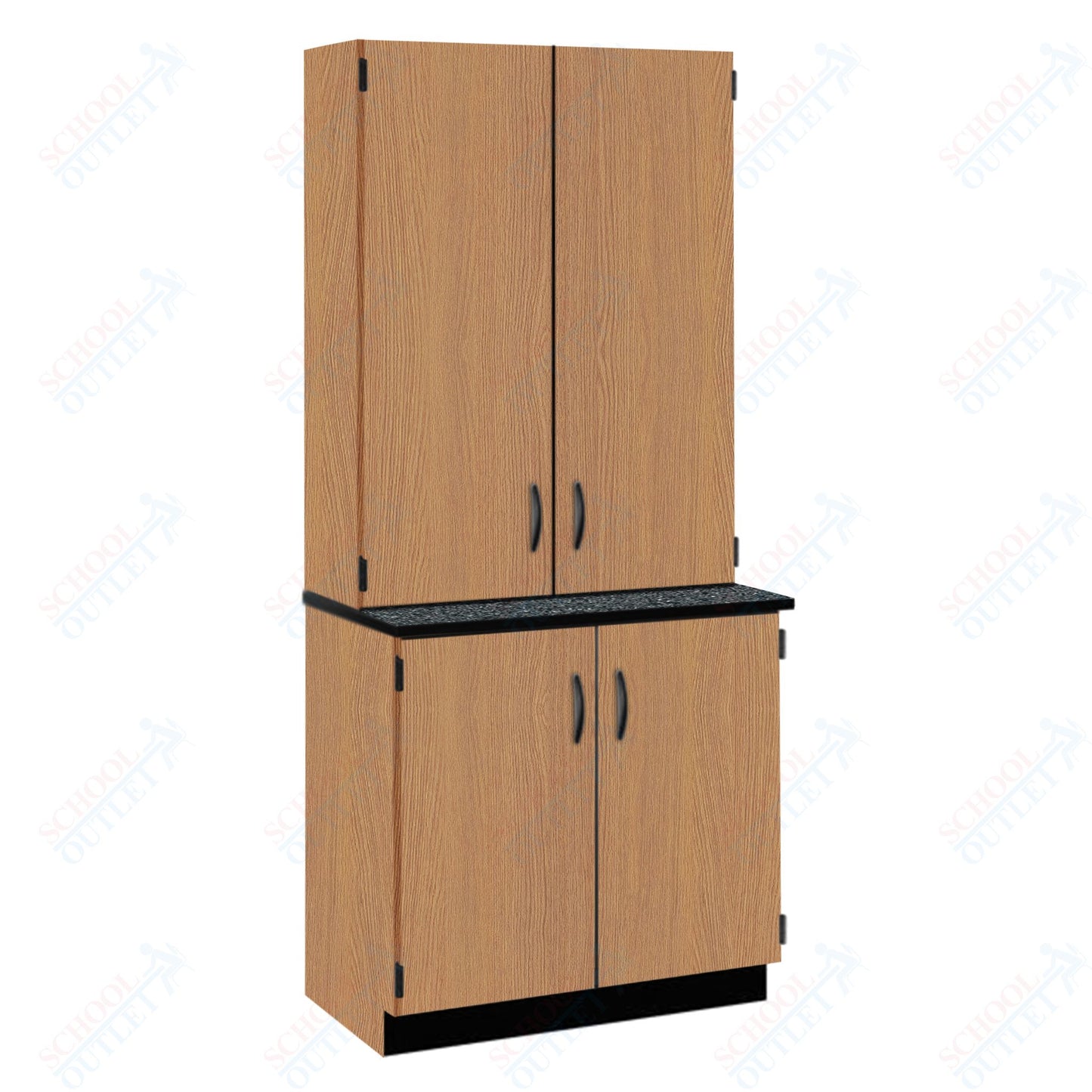 Chemical Resistant Laminate Top Door/Shelf Hutch with Lock and Base Molding (84202 K84 21)