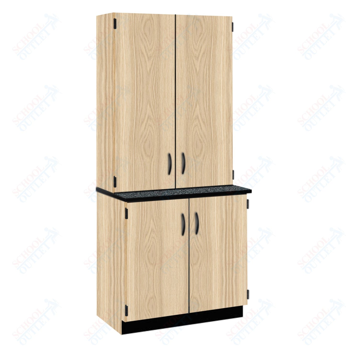 Chemical Resistant Laminate Top Door/Shelf Hutch with Lock and Base Molding (84202 K84 21)