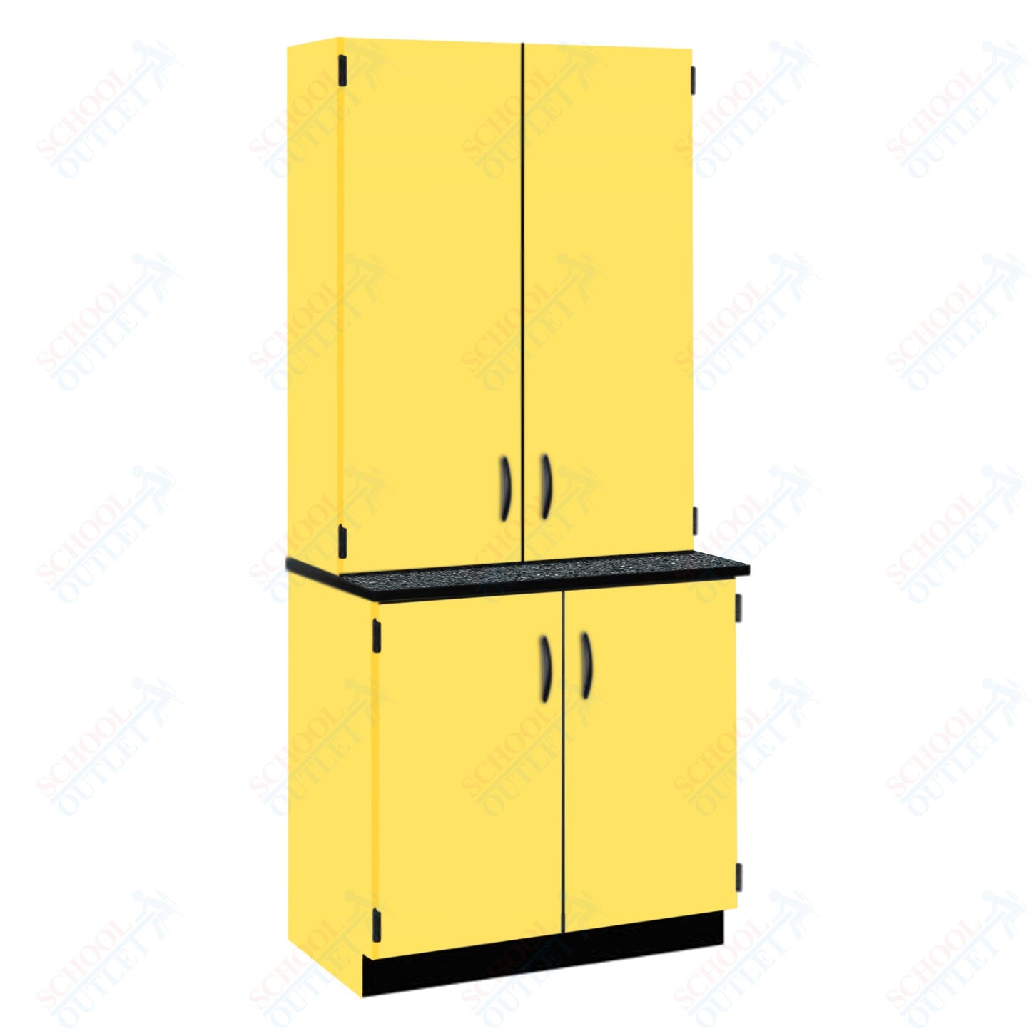 Chemical Resistant Laminate Top Door/Shelf Hutch with Lock and Base Molding (84202 K84 21)