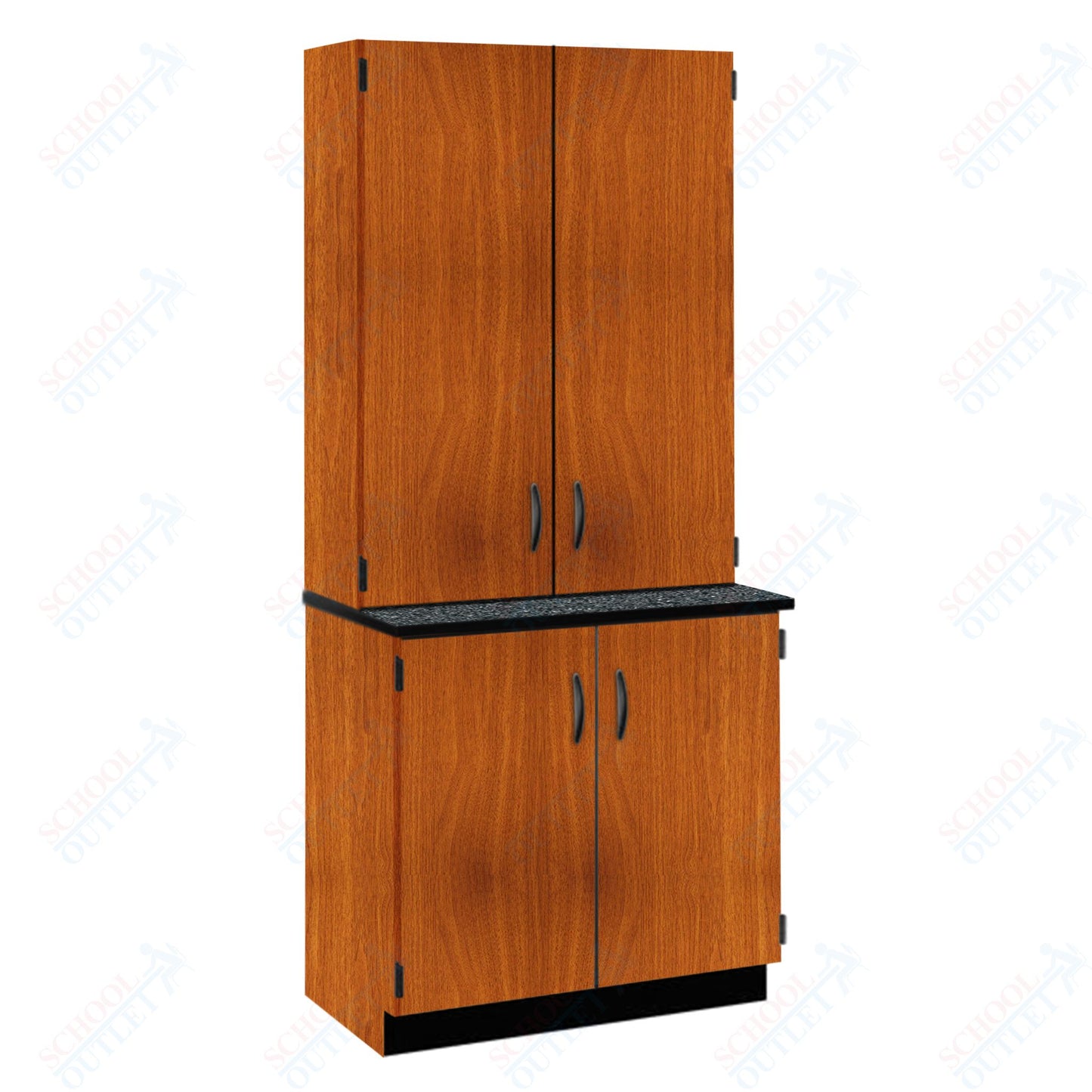 Chemical Resistant Laminate Top Door/Shelf Hutch with Lock and Base Molding (84202 K84 21)