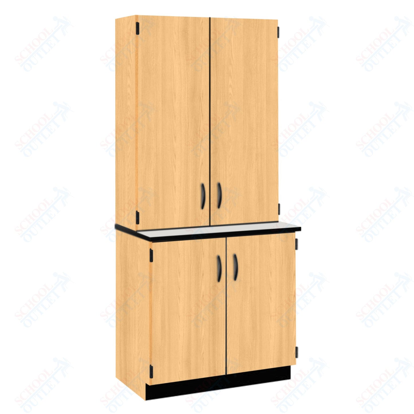 Chemical Resistant Laminate Top Door/Shelf Hutch with Lock and Base Molding (84202 K84 21)