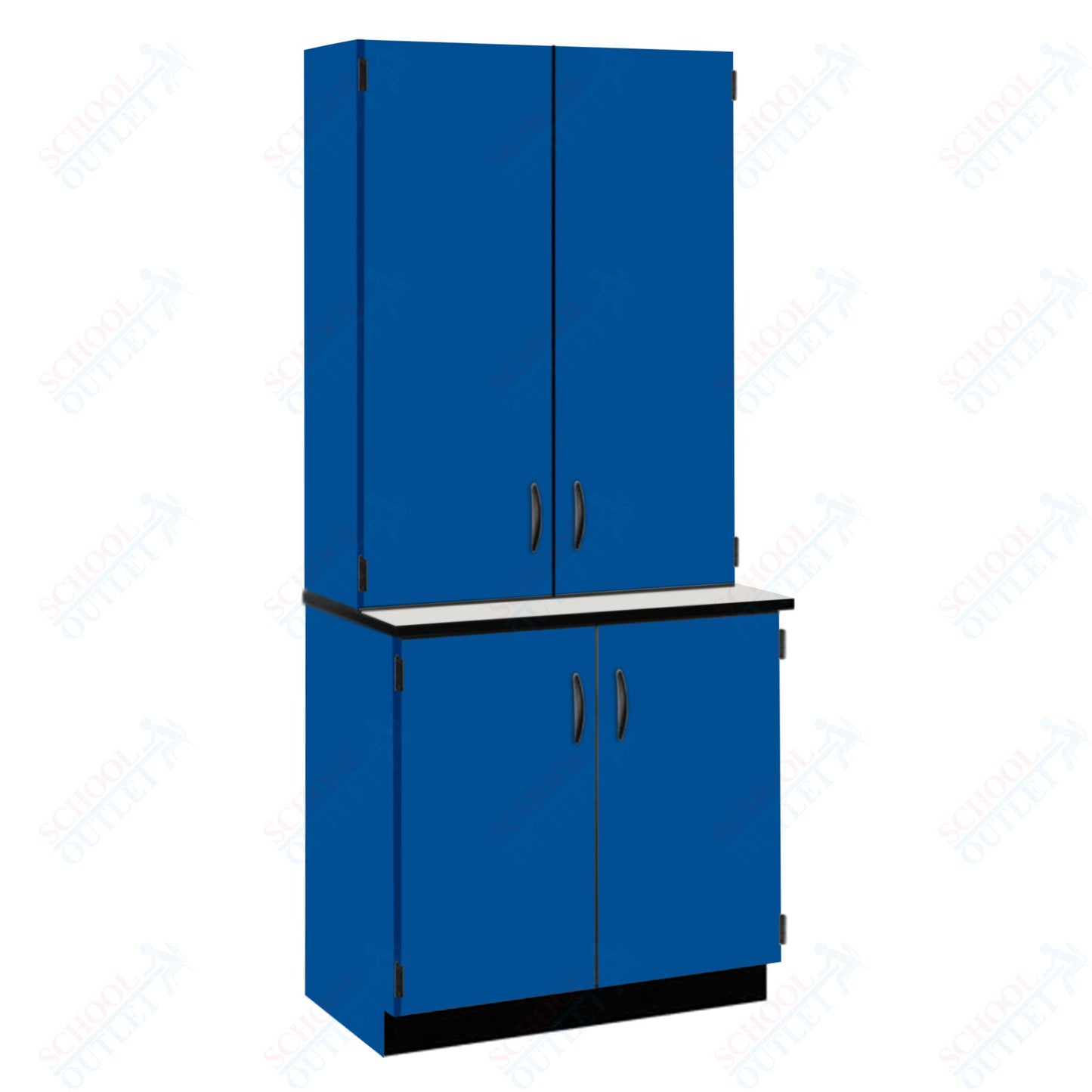Chemical Resistant Laminate Top Door/Shelf Hutch with Lock and Base Molding (84202 K84 21)