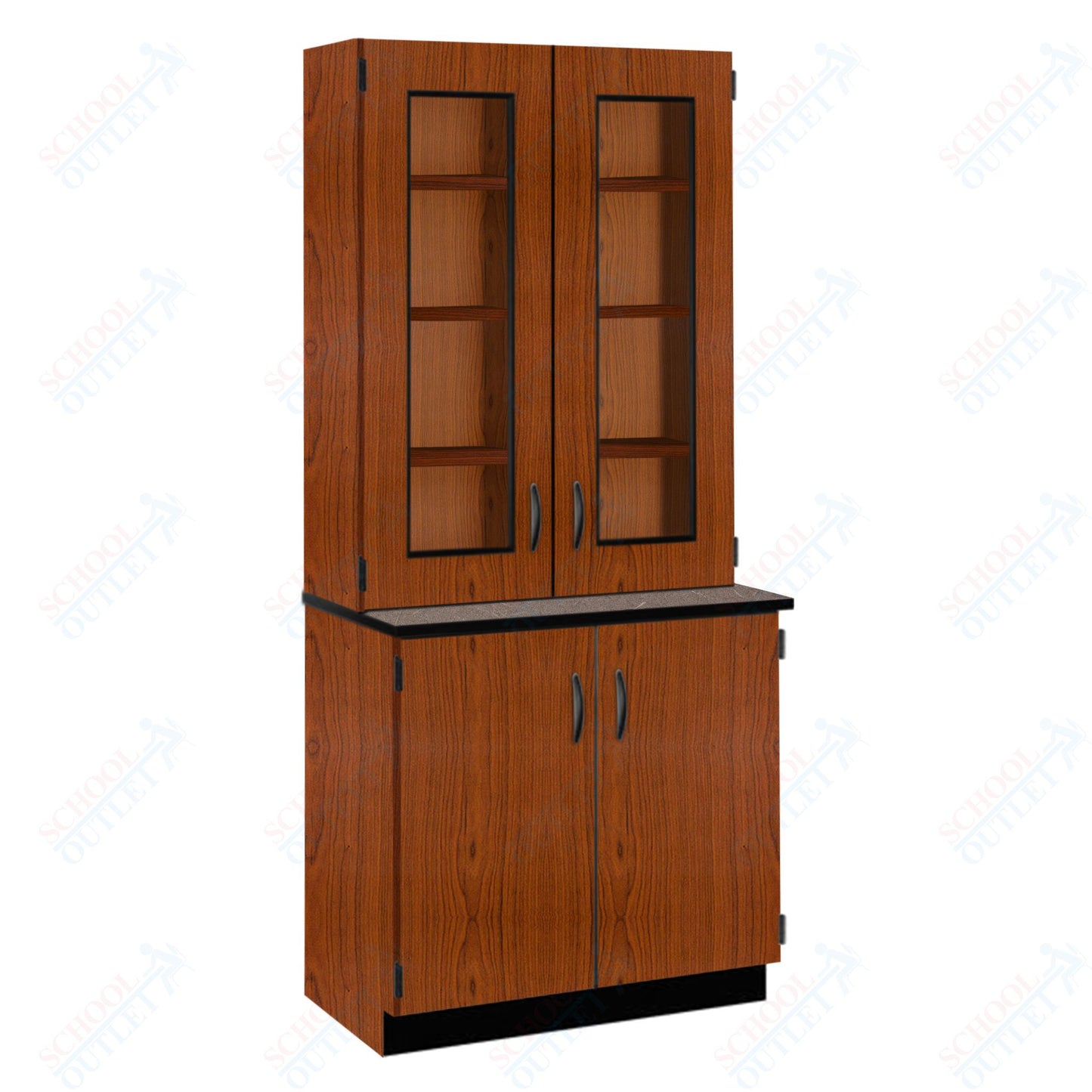 Phenolic Top Display Hutch with Lock and Base Molding (84204 K84 24)