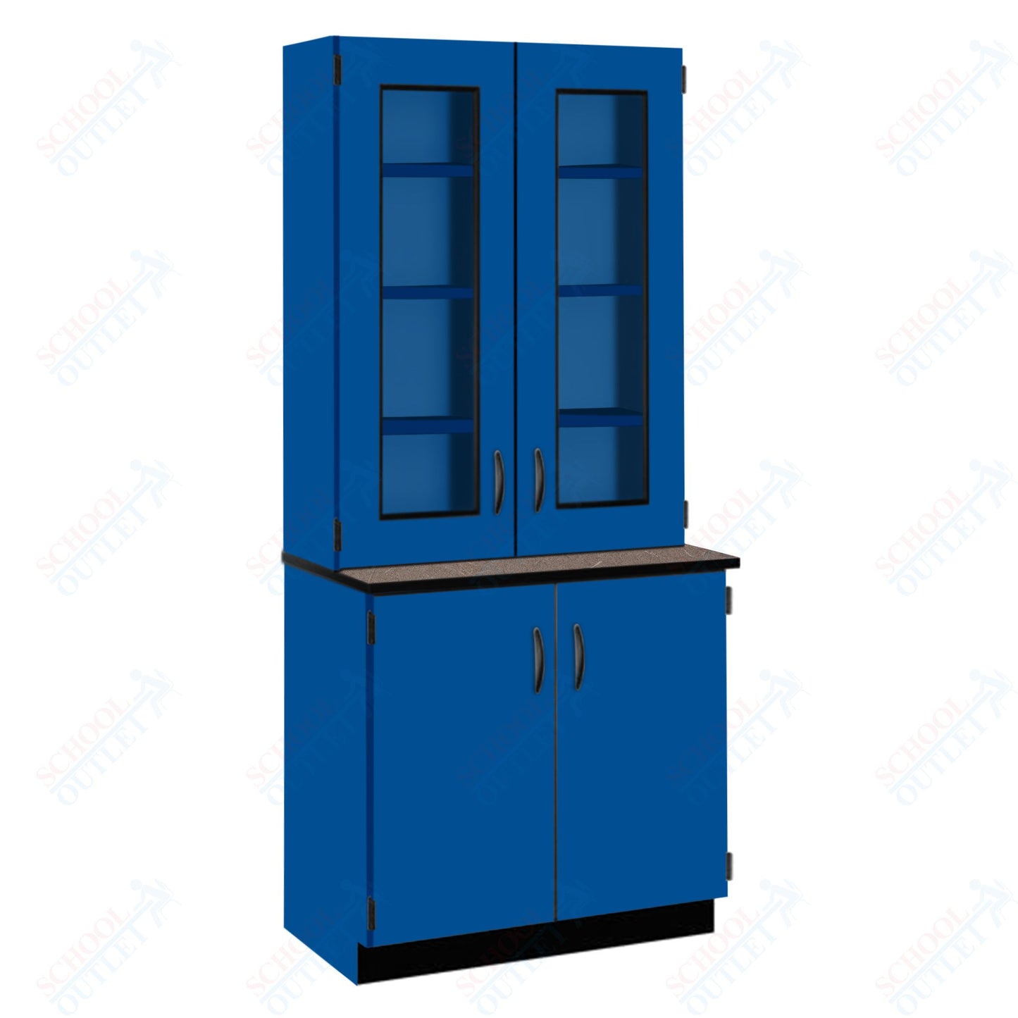 Phenolic Top Display Hutch with Lock and Base Molding (84204 K84 24)