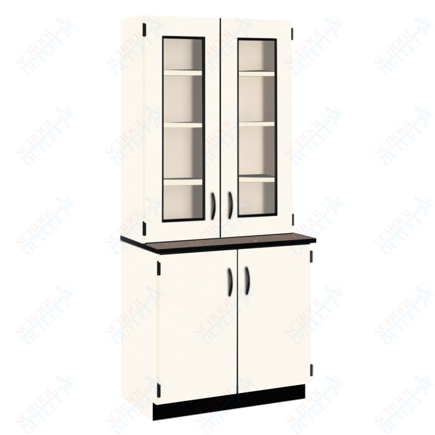 Phenolic Top Display Hutch with Lock and Base Molding (84204 K84 24)