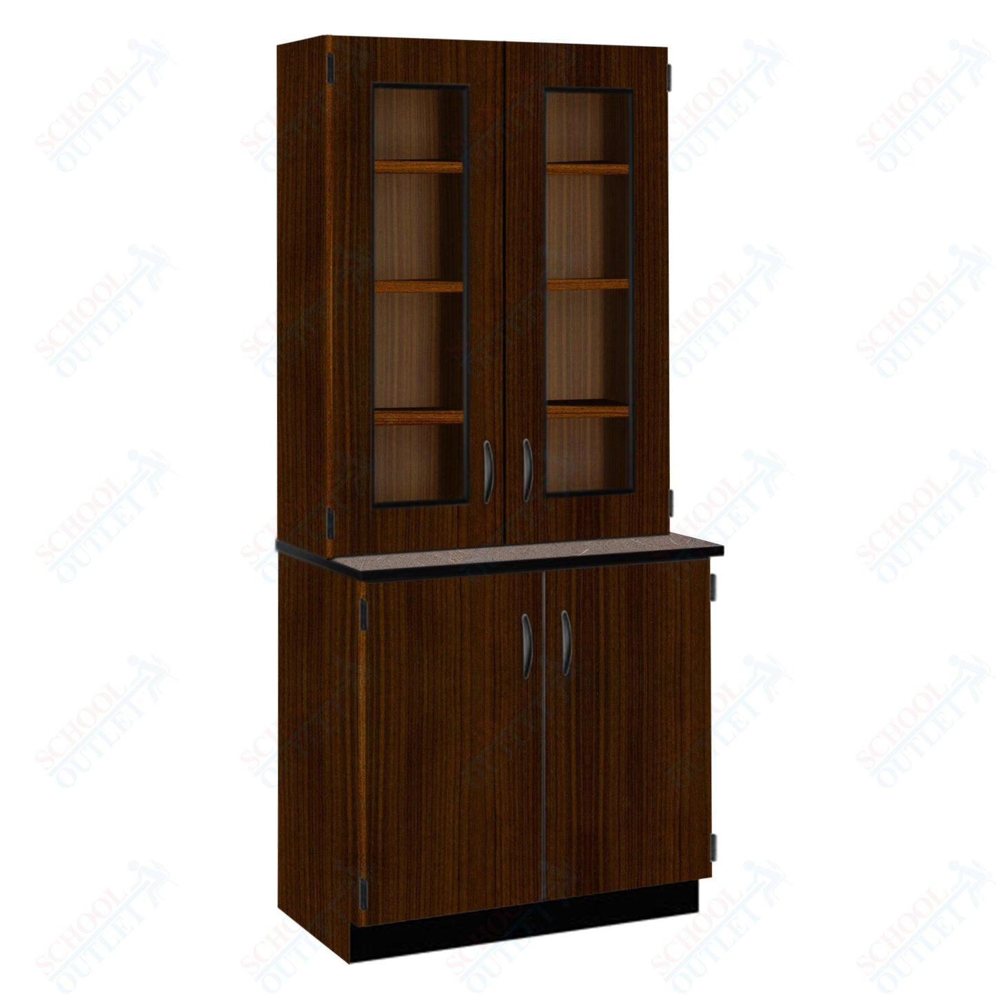 Phenolic Top Display Hutch with Lock and Base Molding (84204 K84 24)