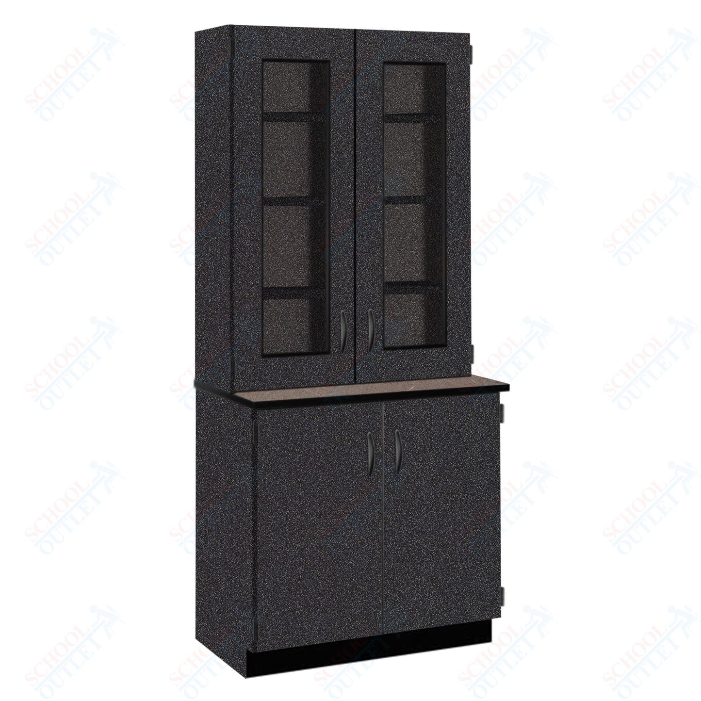 Phenolic Top Display Hutch with Lock and Base Molding (84204 K84 24)