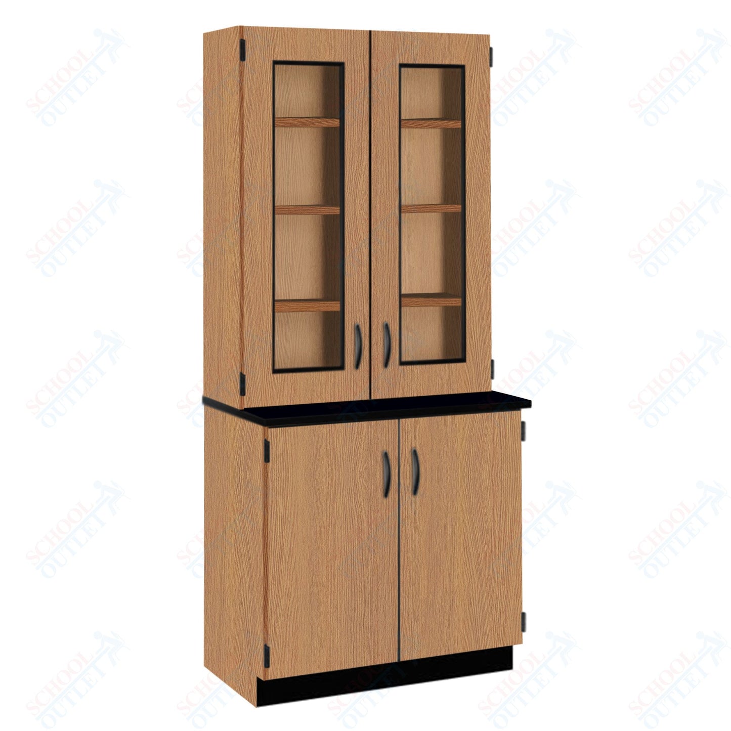 Phenolic Top Display Hutch with Lock and Base Molding (84204 K84 24)