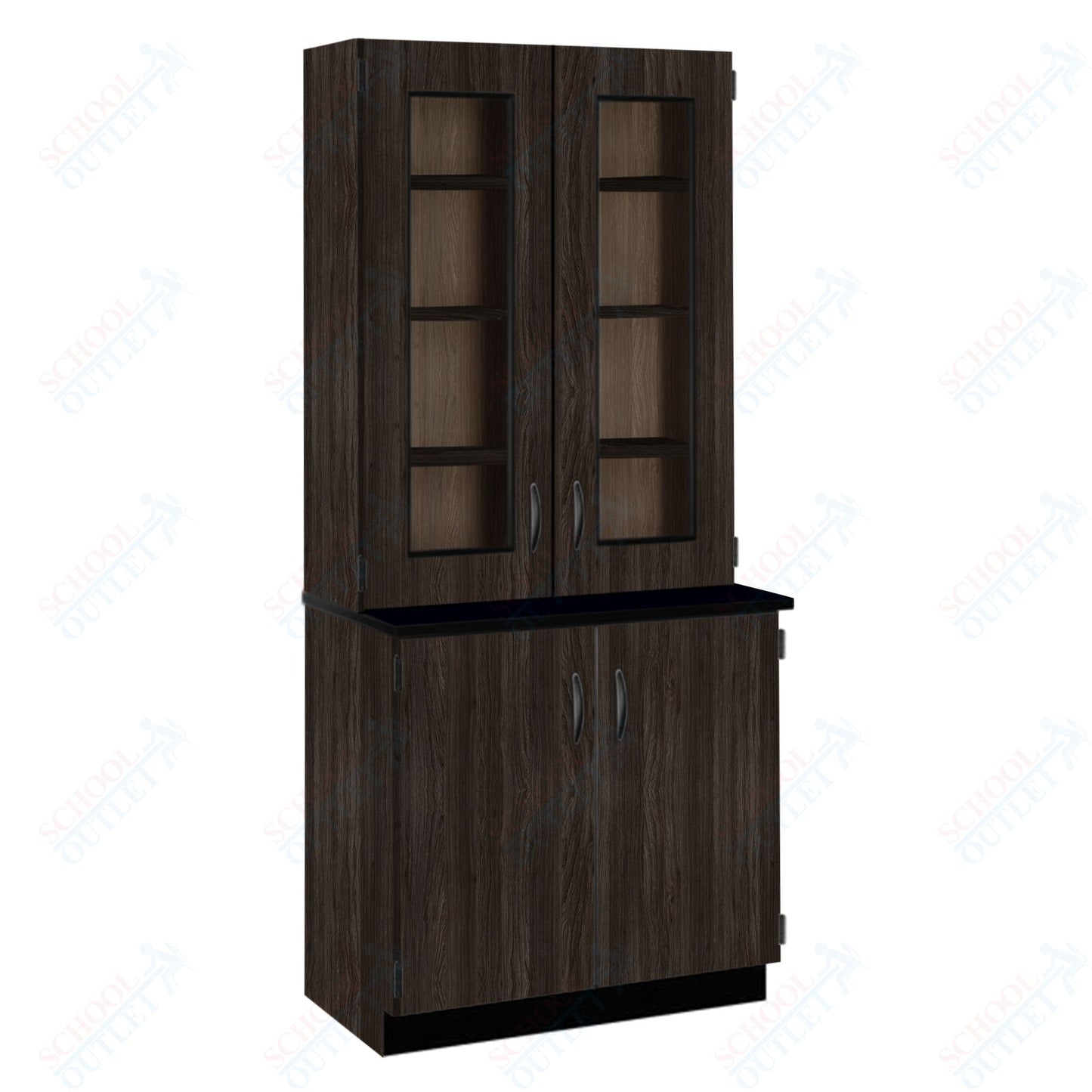 Phenolic Top Display Hutch with Lock and Base Molding (84204 K84 24)
