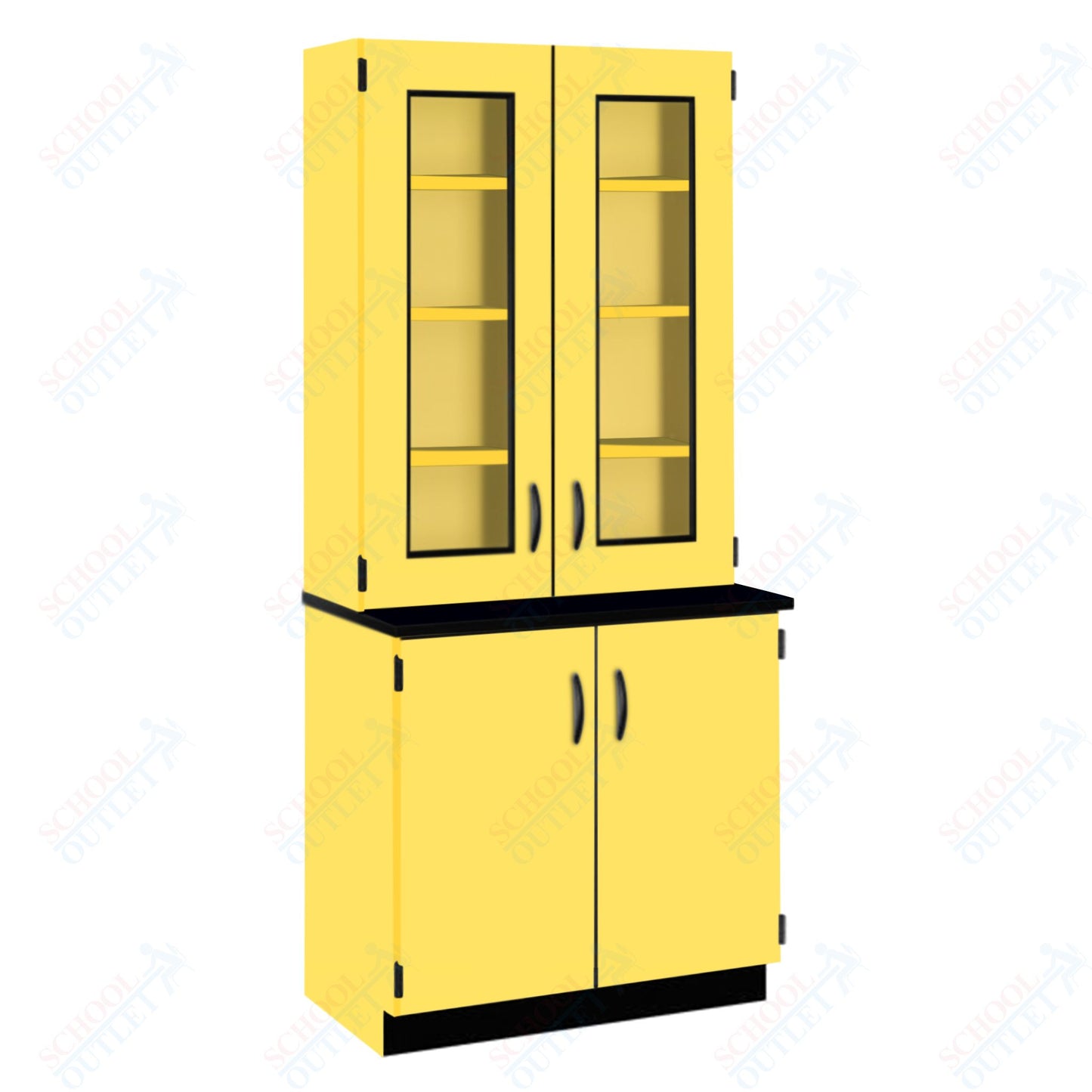 Phenolic Top Display Hutch with Lock and Base Molding (84204 K84 24)