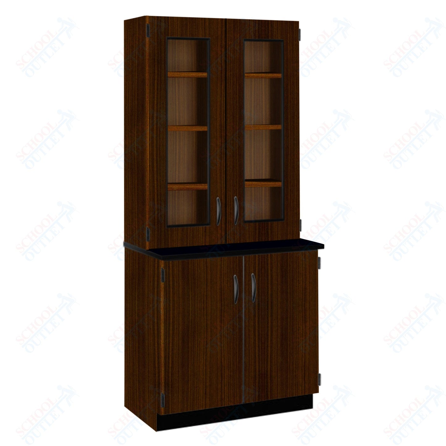 Phenolic Top Display Hutch with Lock and Base Molding (84204 K84 24)