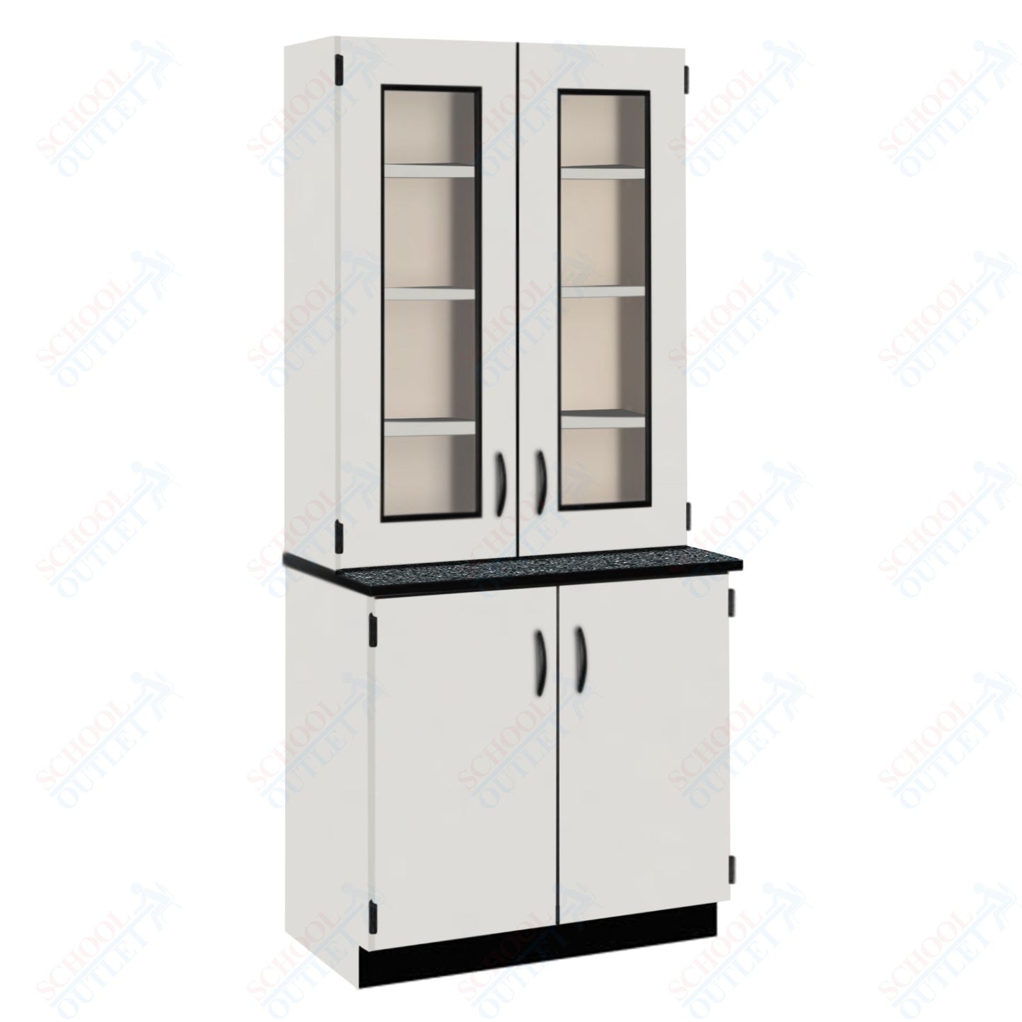 Phenolic Top Display Hutch with Lock and Base Molding (84204 K84 24)
