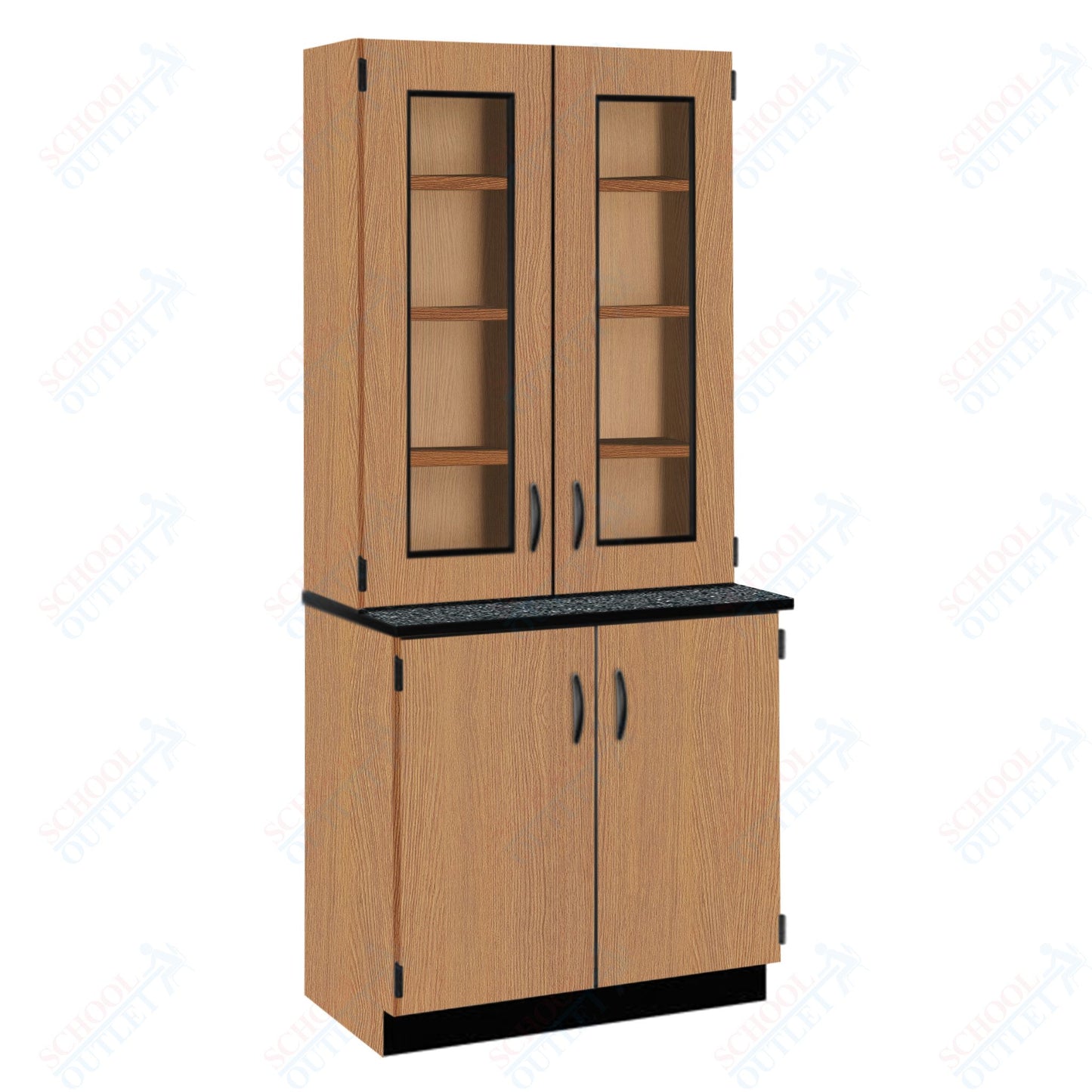 Phenolic Top Display Hutch with Lock and Base Molding (84204 K84 24)