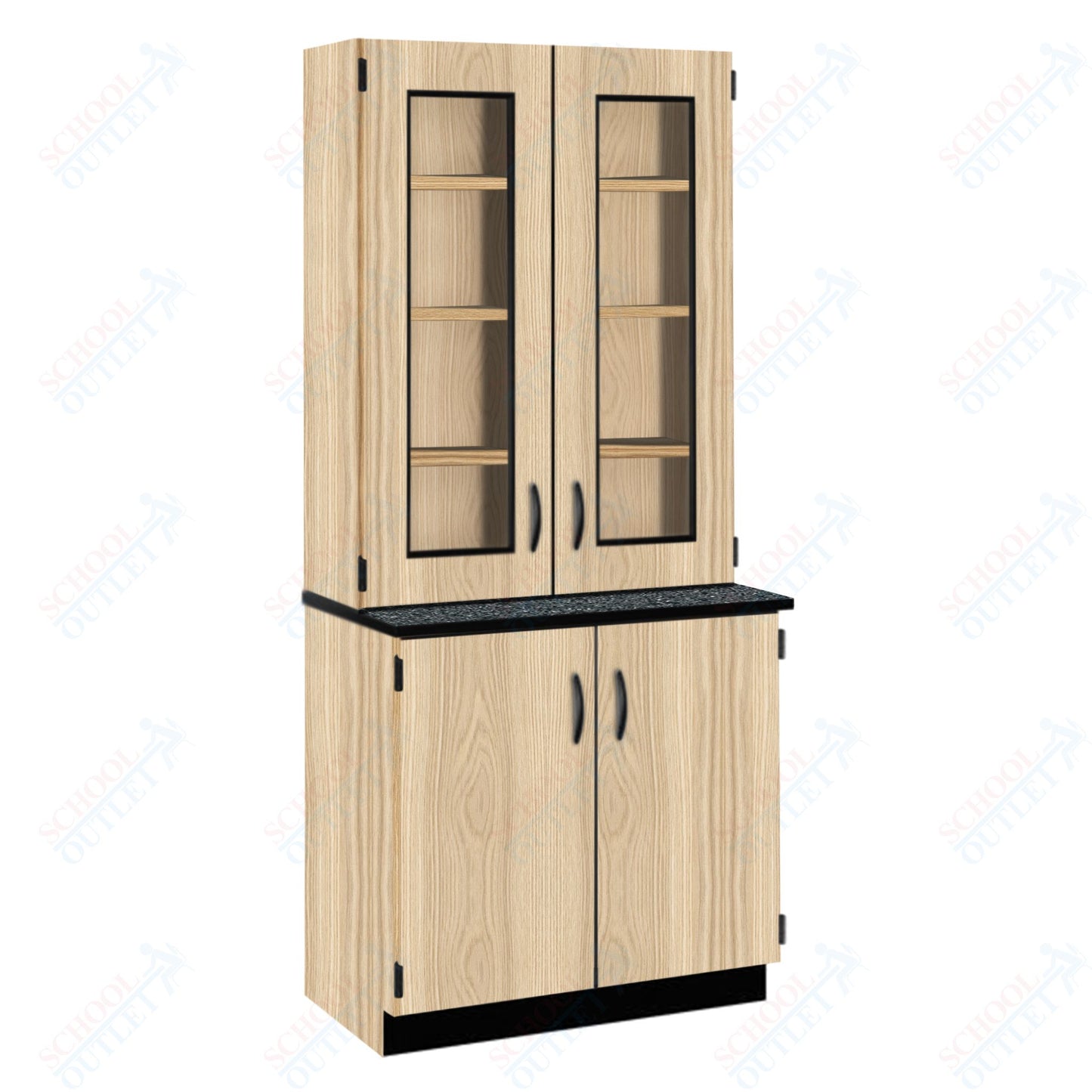 Phenolic Top Display Hutch with Lock and Base Molding (84204 K84 24)