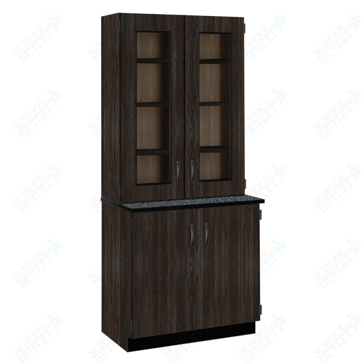 Phenolic Top Display Hutch with Lock and Base Molding (84204 K84 24)