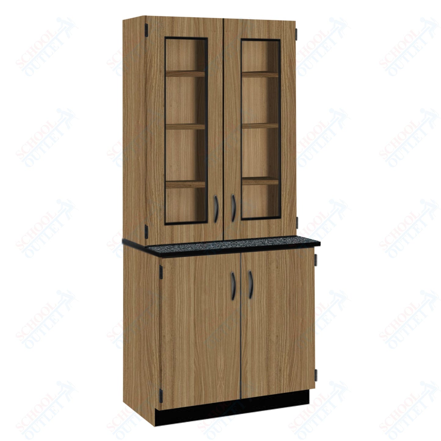 Phenolic Top Display Hutch with Lock and Base Molding (84204 K84 24)