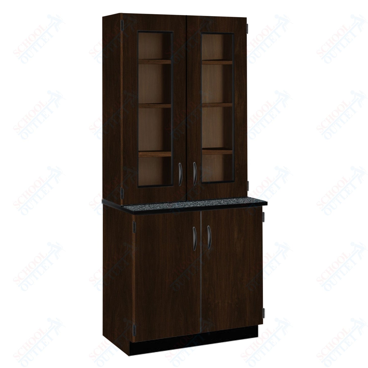 Phenolic Top Display Hutch with Lock and Base Molding (84204 K84 24)