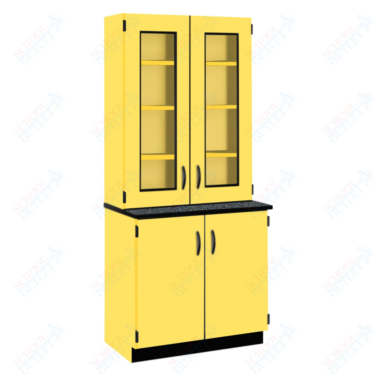 Phenolic Top Display Hutch with Lock and Base Molding (84204 K84 24)