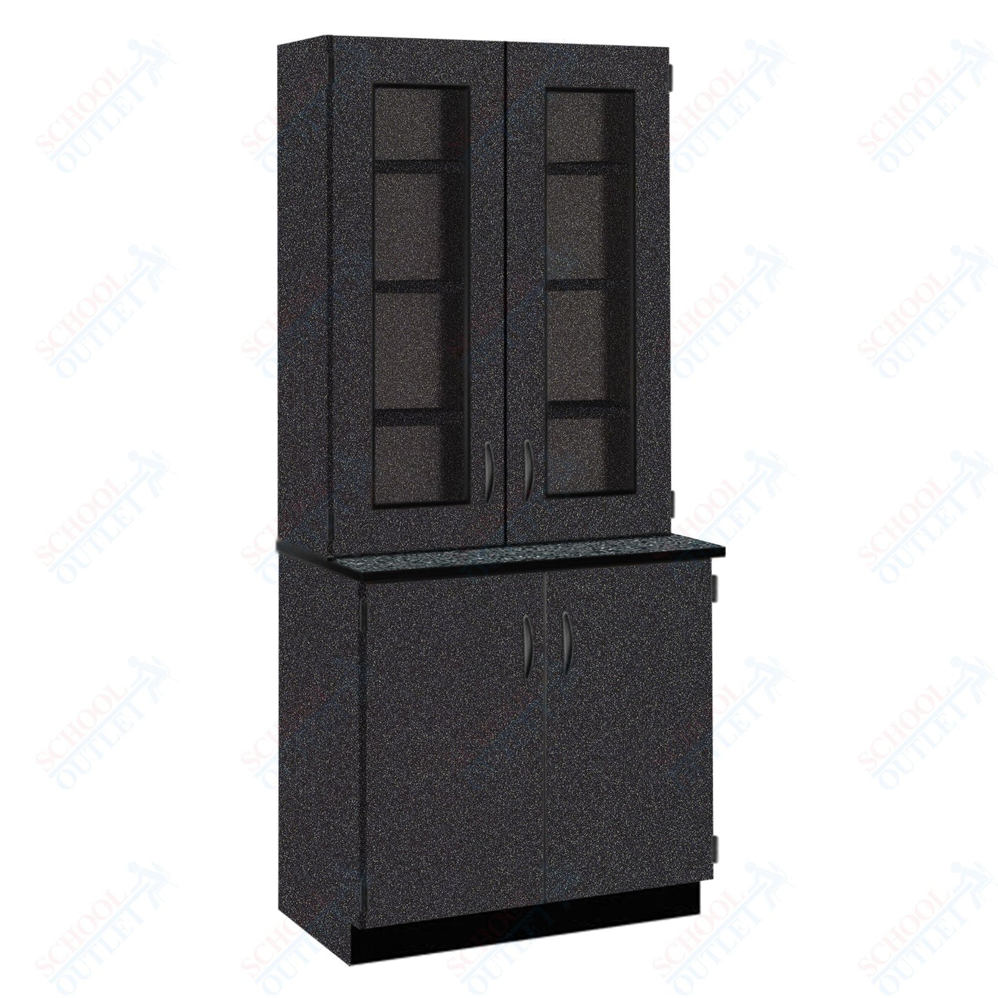 Phenolic Top Display Hutch with Lock and Base Molding (84204 K84 24)