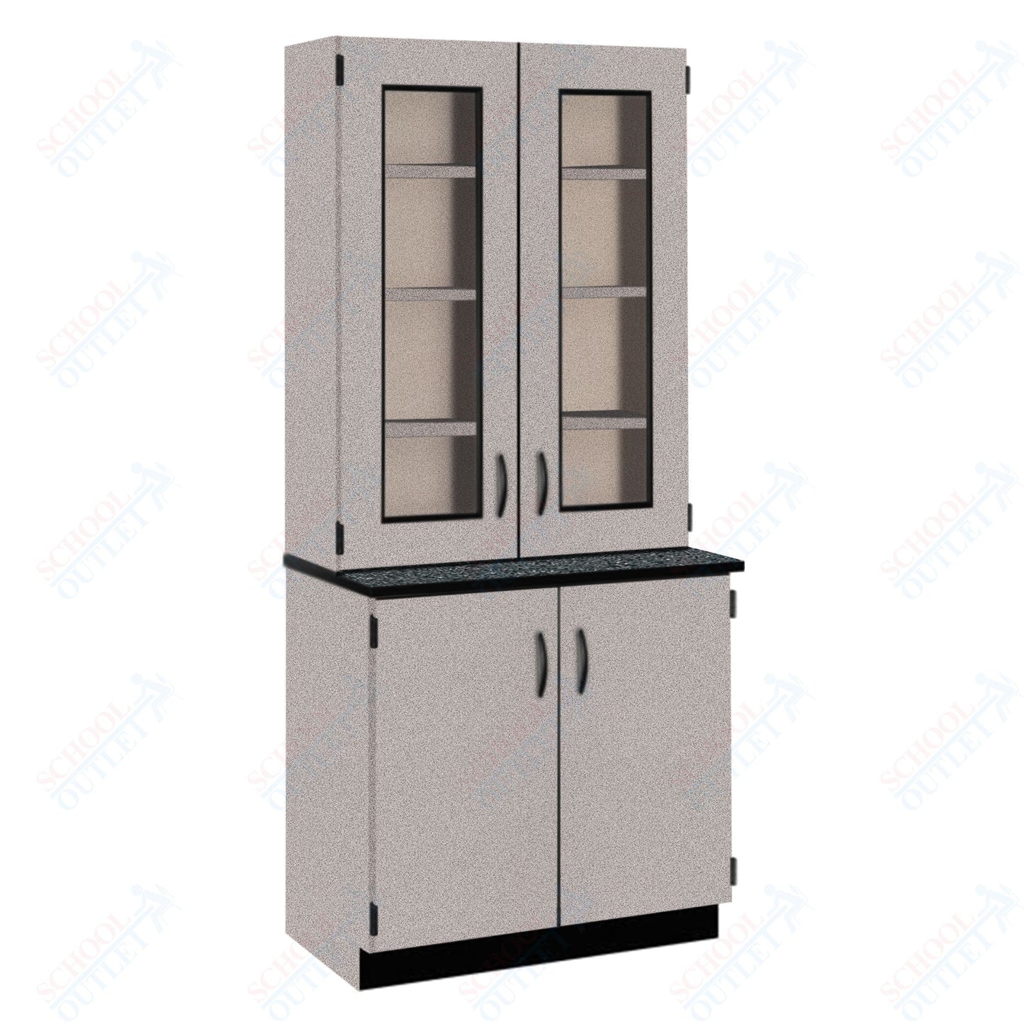 Phenolic Top Display Hutch with Lock and Base Molding (84204 K84 24)