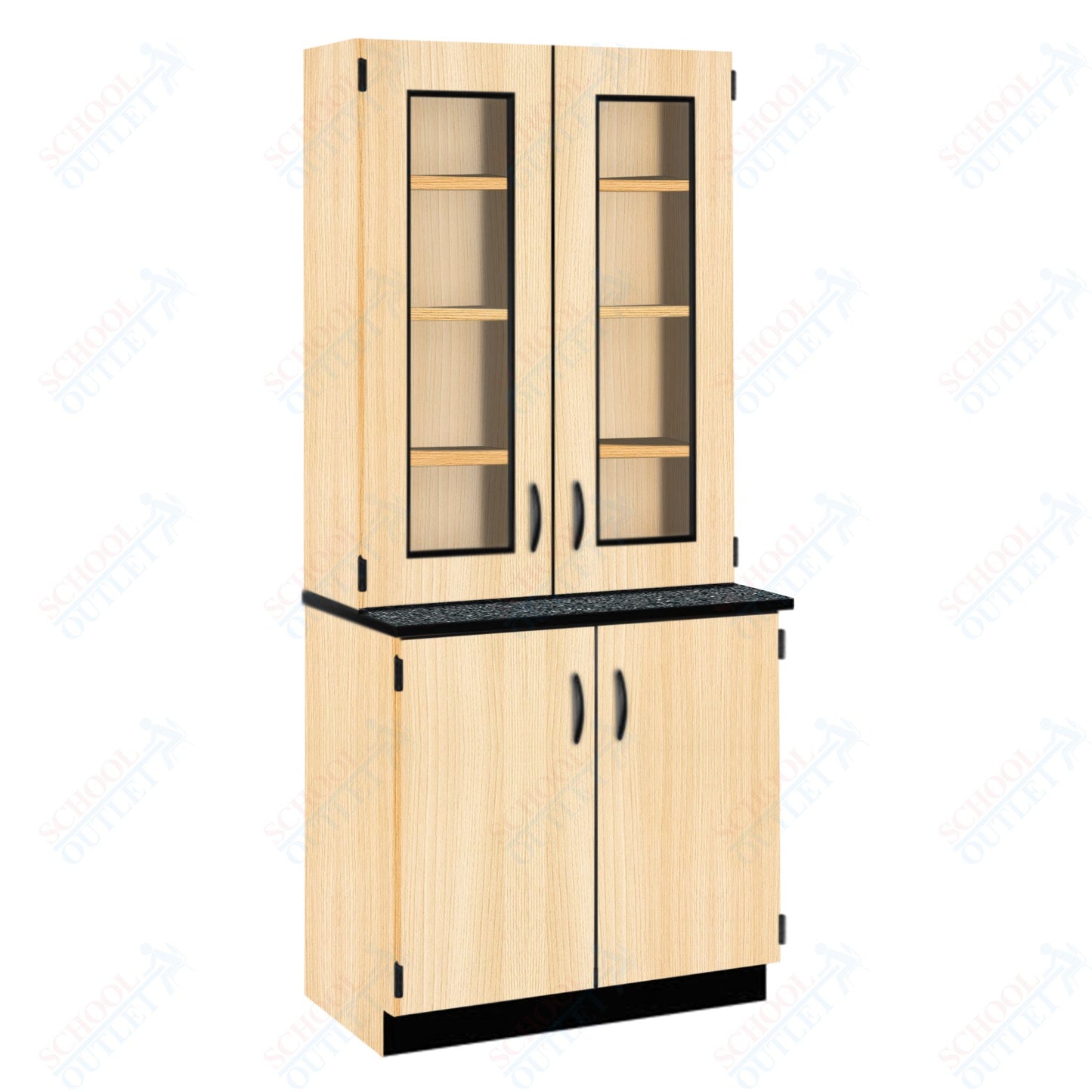 Phenolic Top Display Hutch with Lock and Base Molding (84204 K84 24)