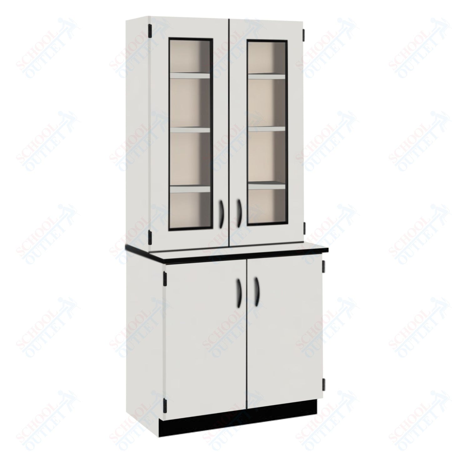 Phenolic Top Display Hutch with Lock and Base Molding (84204 K84 24)
