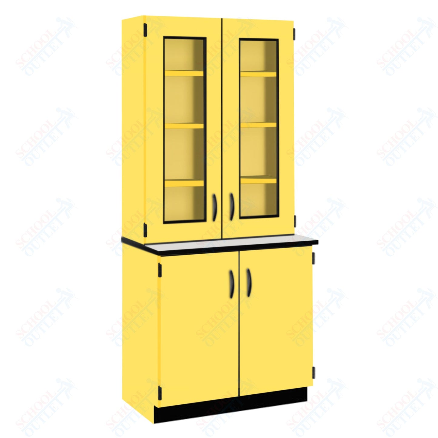 Phenolic Top Display Hutch with Lock and Base Molding (84204 K84 24)
