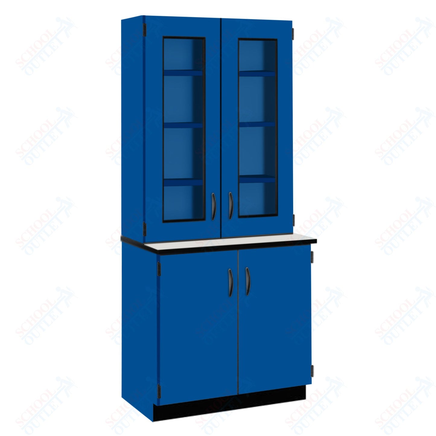 Phenolic Top Display Hutch with Lock and Base Molding (84204 K84 24)