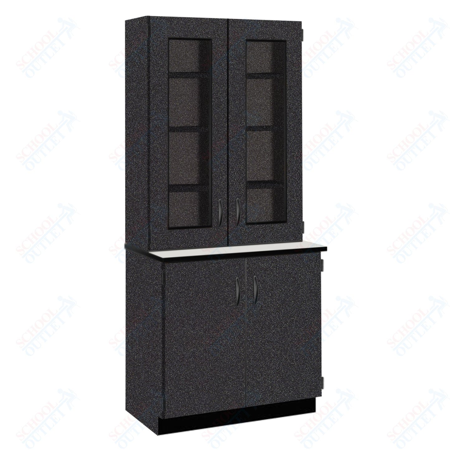 Phenolic Top Display Hutch with Lock and Base Molding (84204 K84 24)