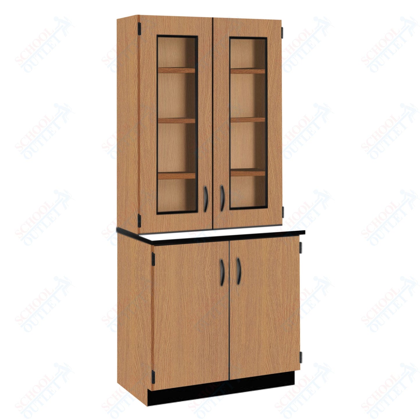 Phenolic Top Display Hutch with Lock and Base Molding (84204 K84 24)