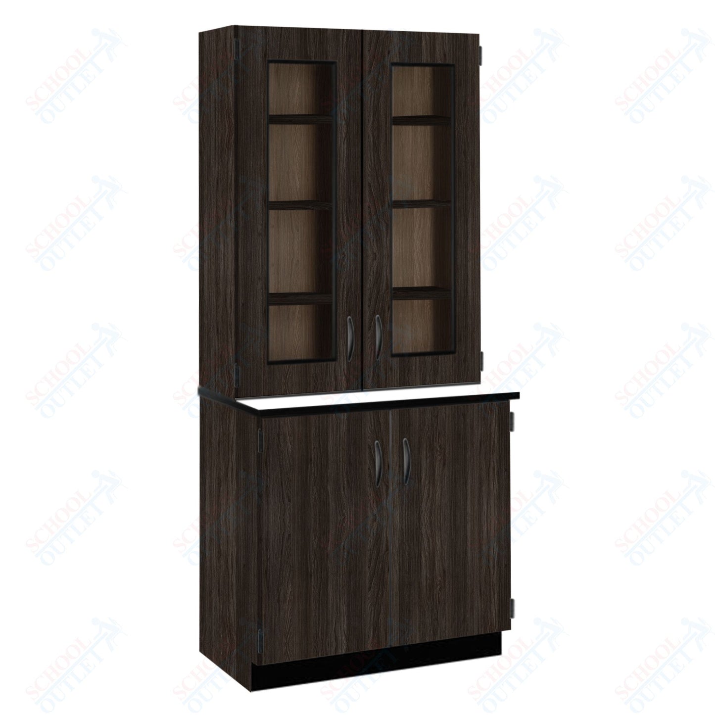 Phenolic Top Display Hutch with Lock and Base Molding (84204 K84 24)