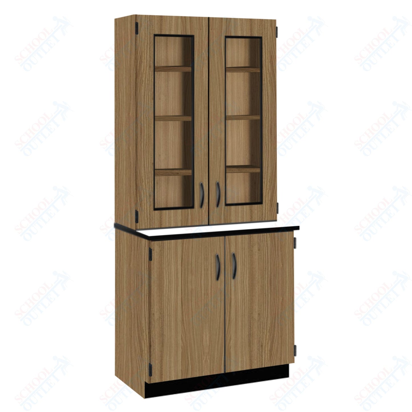 Phenolic Top Display Hutch with Lock and Base Molding (84204 K84 24)