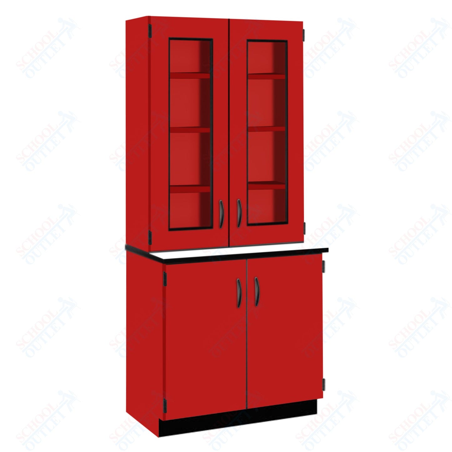 Phenolic Top Display Hutch with Lock and Base Molding (84204 K84 24)