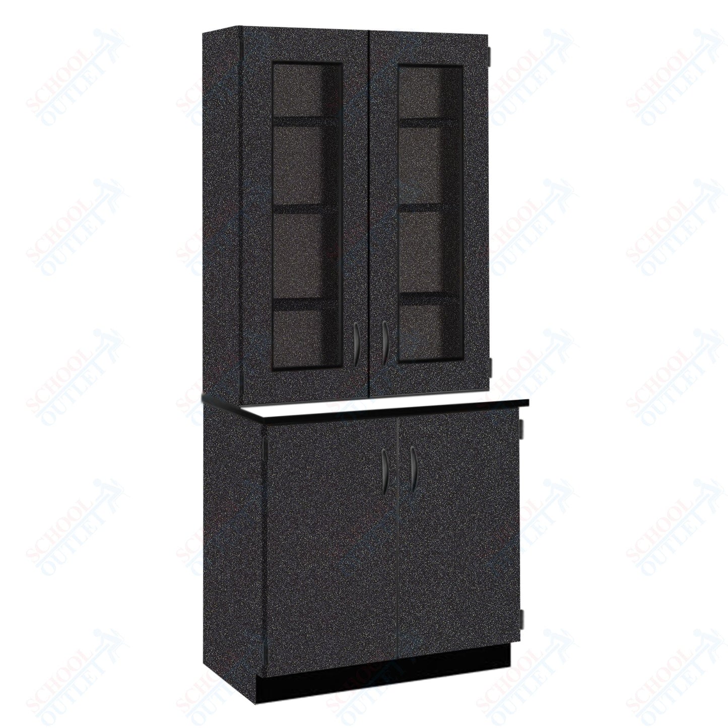 Phenolic Top Display Hutch with Lock and Base Molding (84204 K84 24)