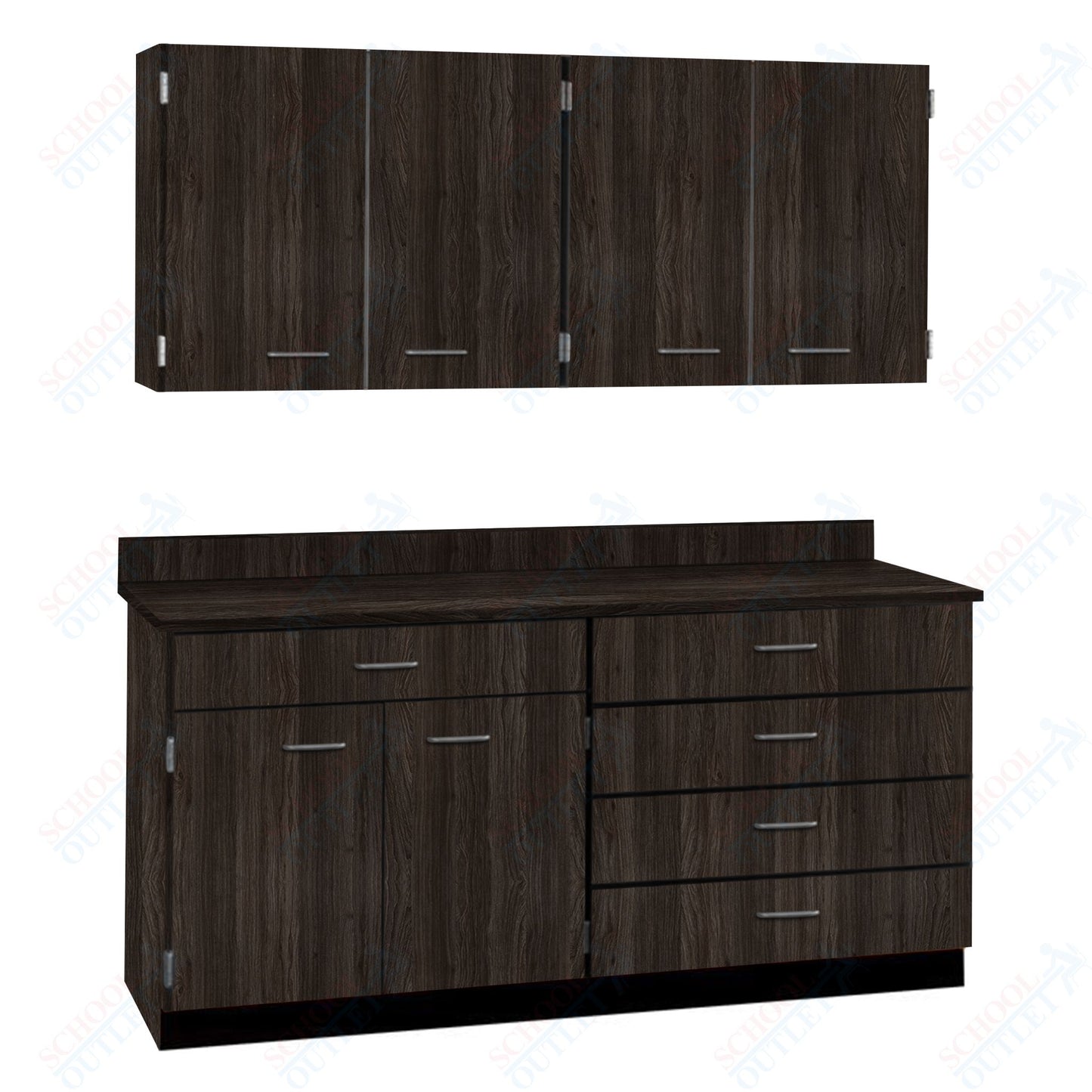 72" Wide Complete Suites with Locks (84510 F72) - SchoolOutlet