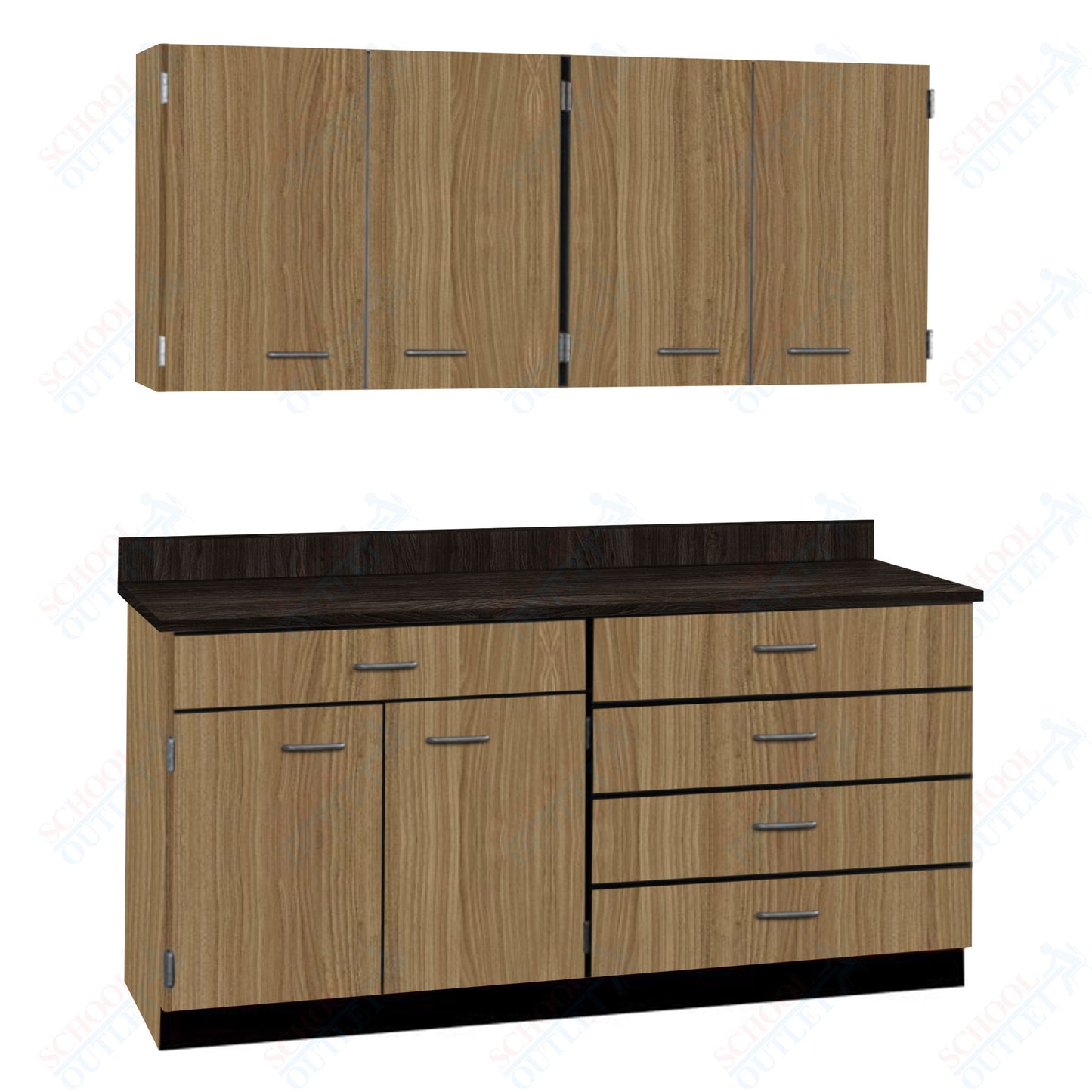 72" Wide Complete Suites with Locks (84510 F72) - SchoolOutlet