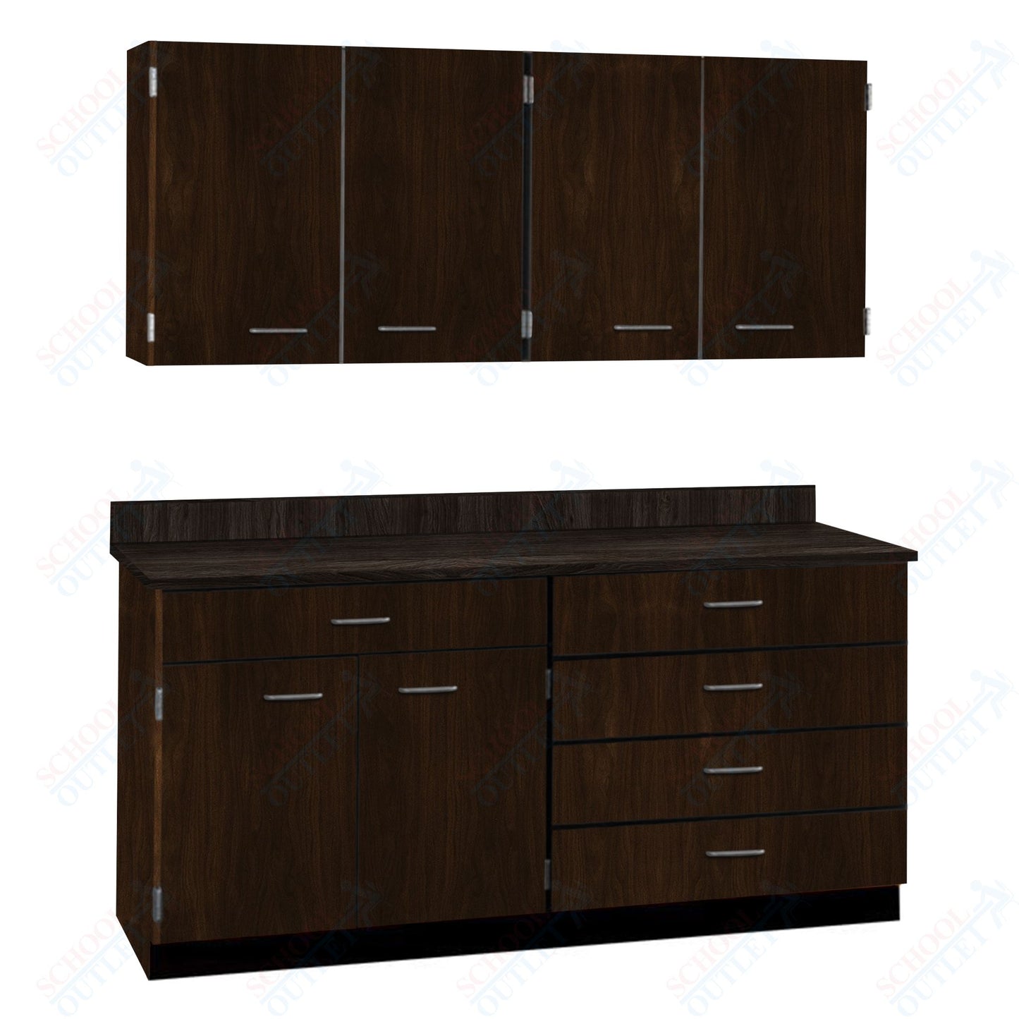 72" Wide Complete Suites with Locks (84510 F72) - SchoolOutlet