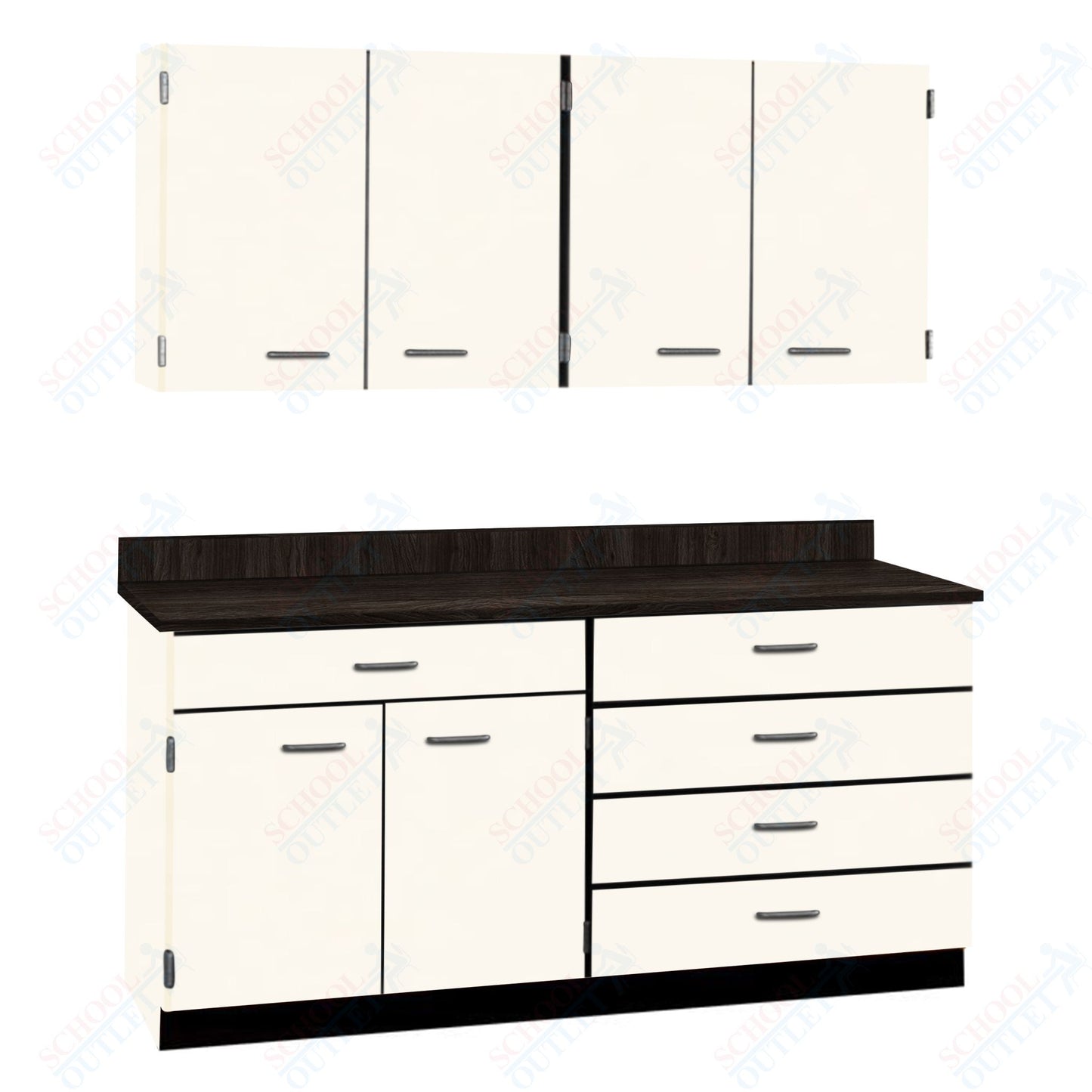 72" Wide Complete Suites with Locks (84510 F72) - SchoolOutlet