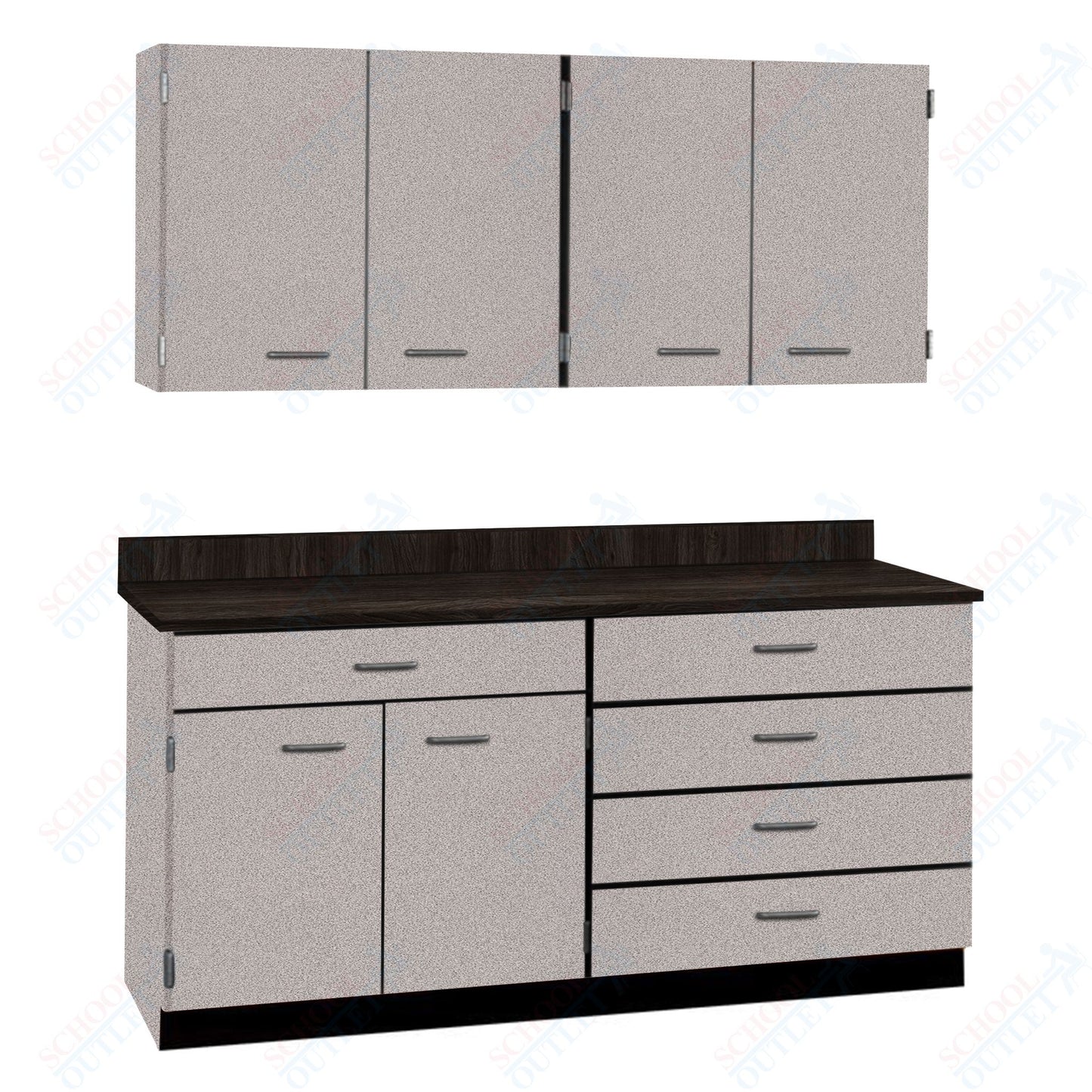 72" Wide Complete Suites with Locks (84510 F72) - SchoolOutlet