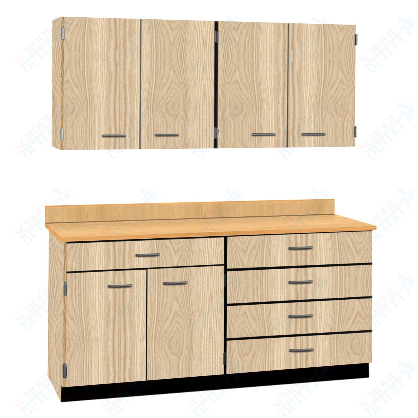 72" Wide Complete Suites with Locks (84510 F72) - SchoolOutlet