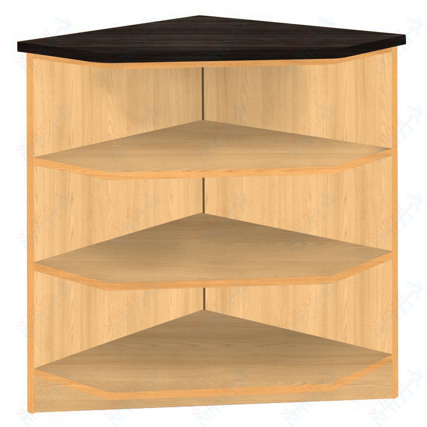 90 - Degree Outside Corner with 3 Shelves (88050 Z40) - SchoolOutlet